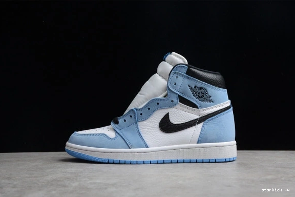 Black White AIR High Blue 555088-134 Jordan 555088-134 Retro 1 University 0218